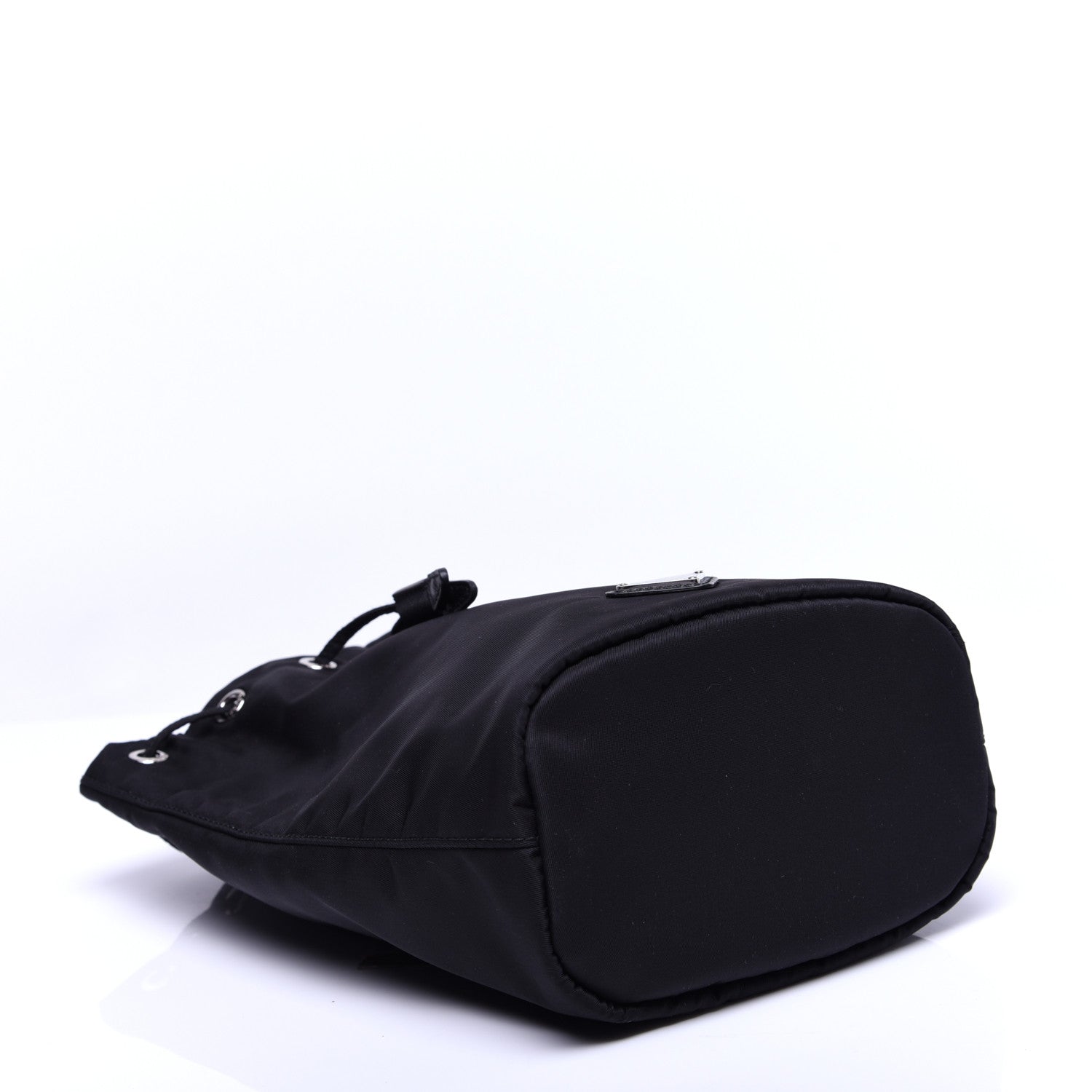 Prada Saffiano Tessuto Nylon Vela Bucket Wristlet Black 4 of 12