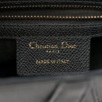 Christian Dior Grained Calfskin Saddle Bag Black 6 of 14