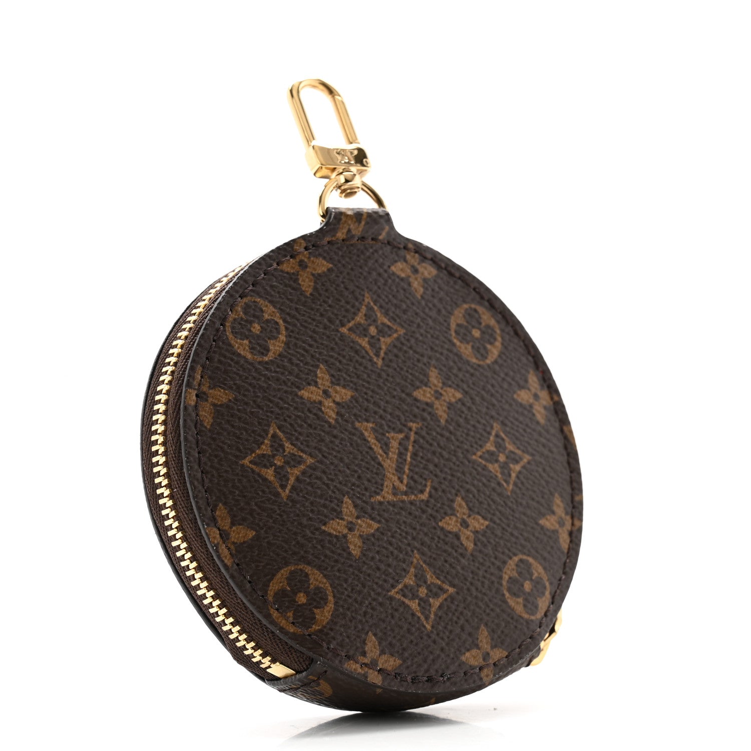 Louis Vuitton Monogram OnTheGo East West Round Coin Purse Red 3 of 7