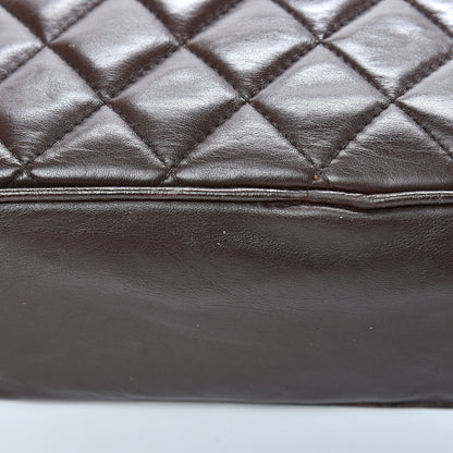 Chanel Lambskin Quilted Large Camera Case Brown 21 of 28