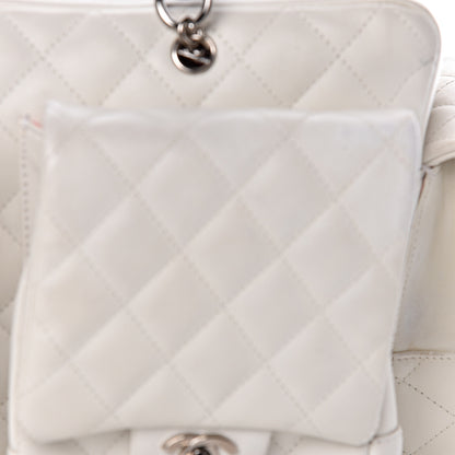 Chanel Calfskin Quilted Large Cambon Multipocket Reporter White 13 of 20