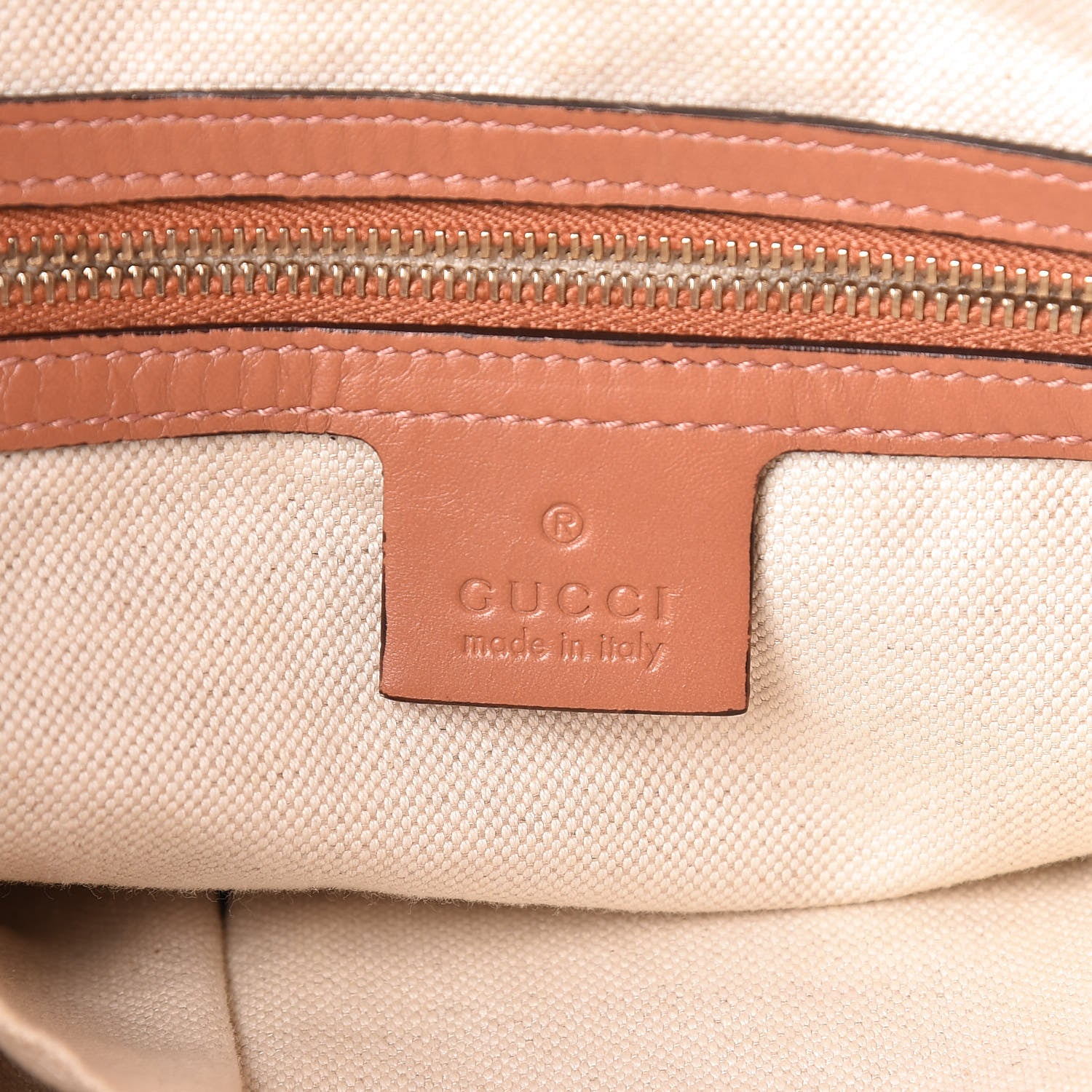 Gucci Monogram Heart Bit Charm Top Handle Tote Coral 6 of 16