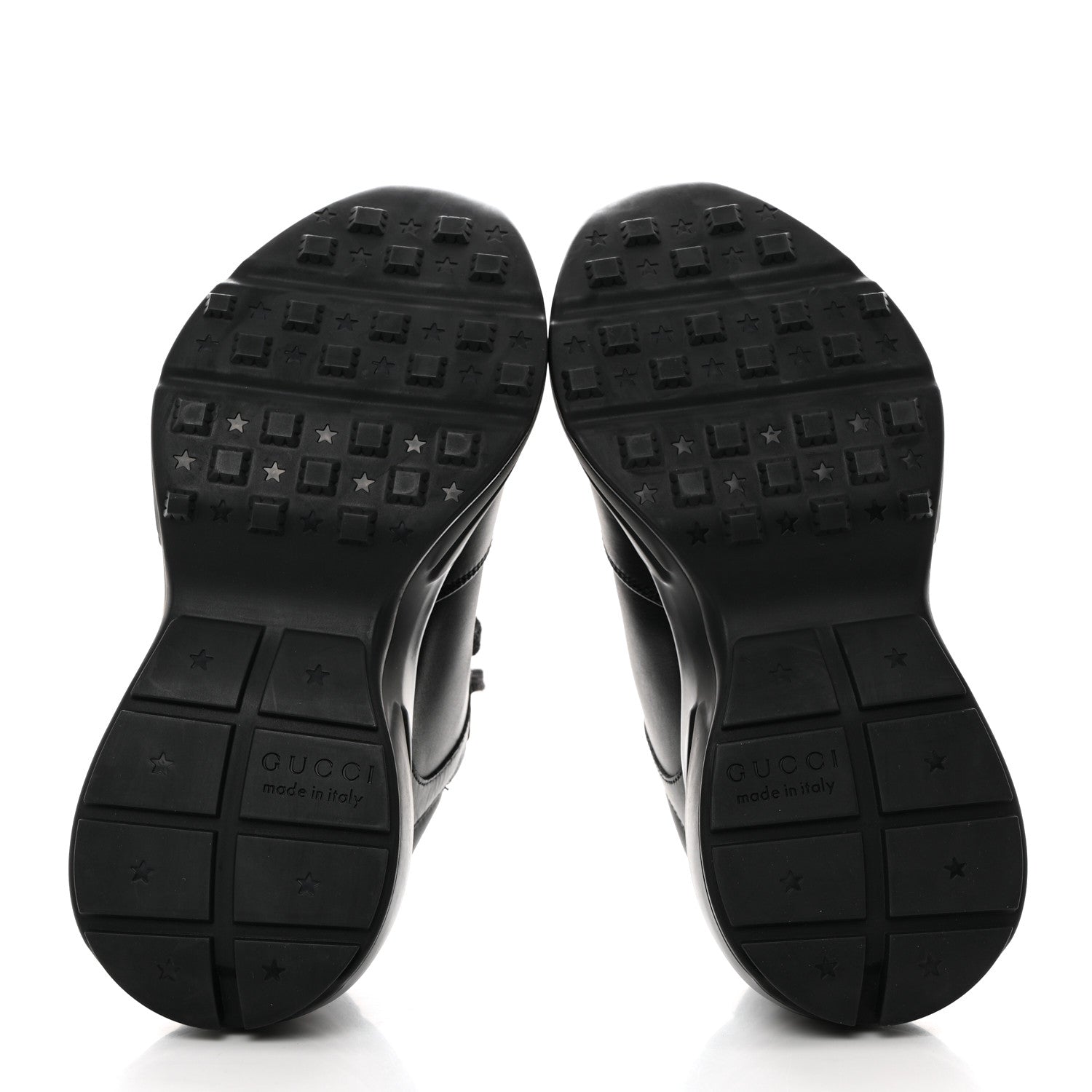 Gucci Dali Soft Calfskin Cut Out Interlocking G Womens Rhyton Sneakers 36.5 Black Ivoire 5 of 9