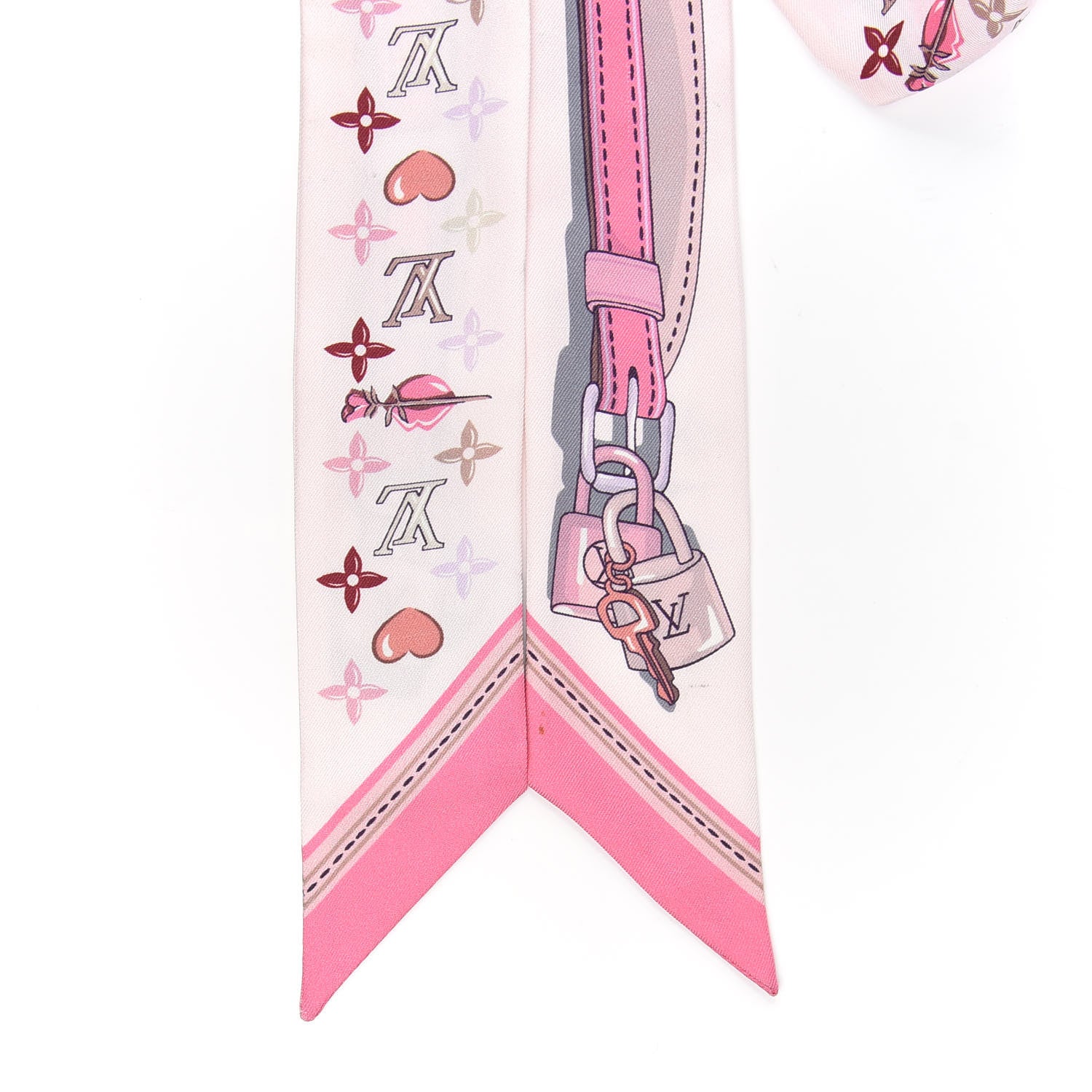 Louis Vuitton Silk Monogram A la Folie BB Bandeau Light Pink 2 of 6