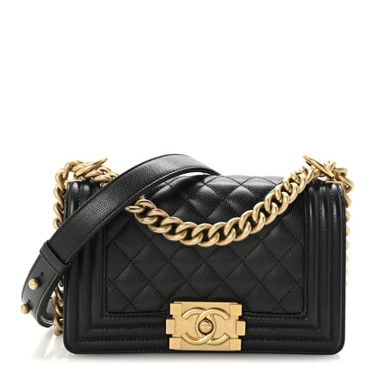Chanel Caviar Quilted Small Boy Flap Black 1 of 10