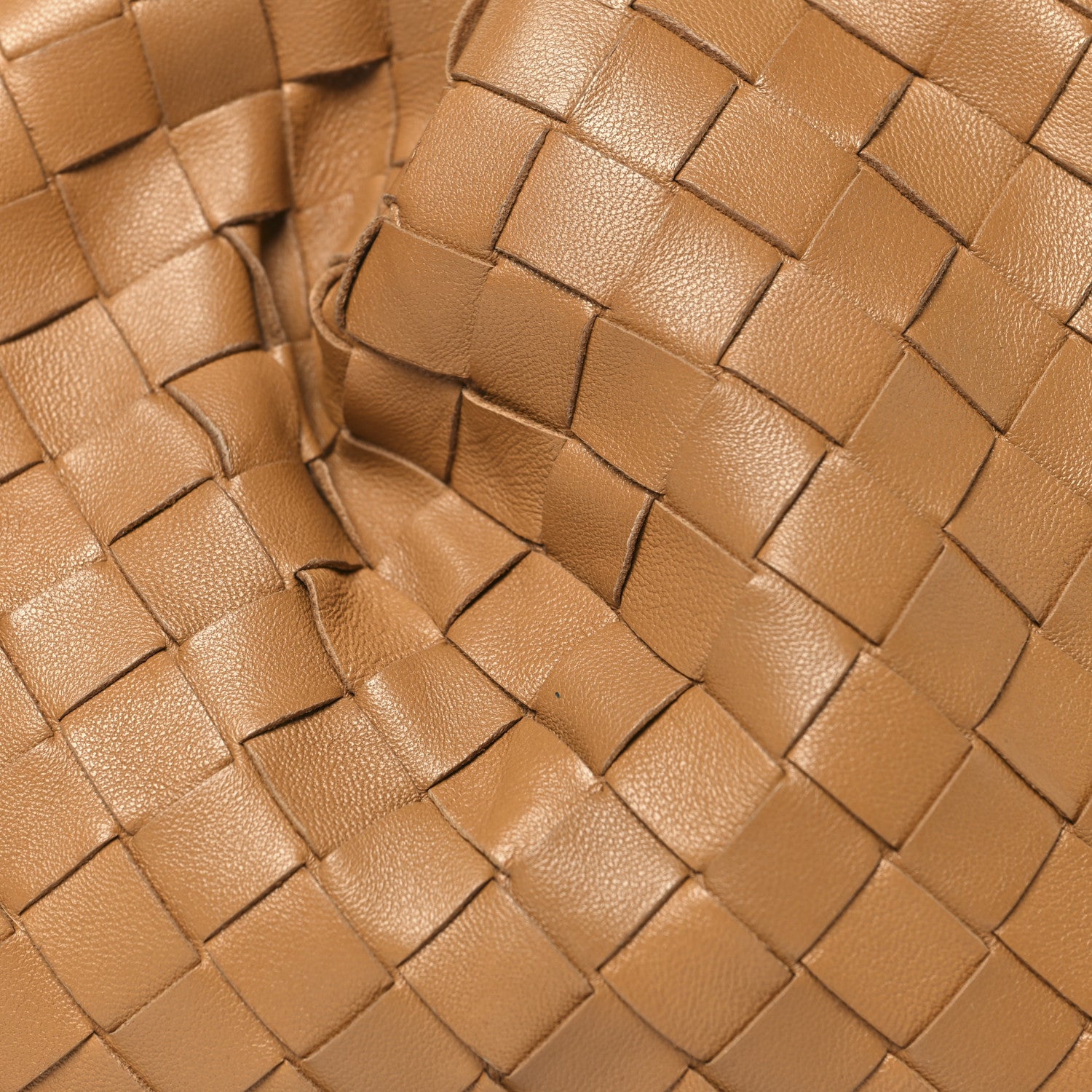 Bottega Veneta Nappa Maxi Intrecciato The Pouch Oversized Clutch Caramel 8 of 10