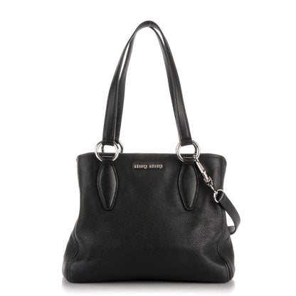 Miu Miu Vitello Phenix Tote Nero Black 1 of 7
