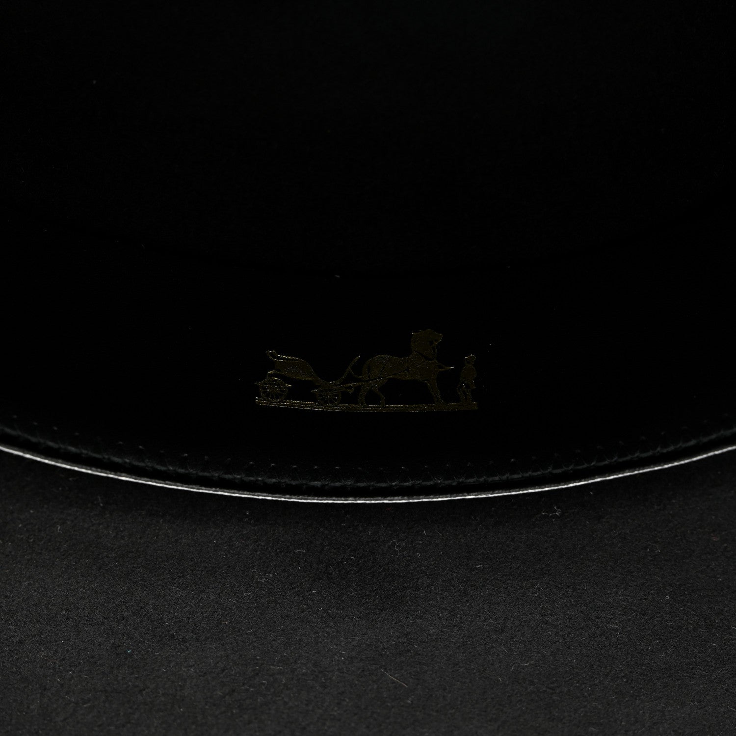 Hermes Beaver Felt Bruna Chaine d'Ancre Hat 58 Black 11 of 12