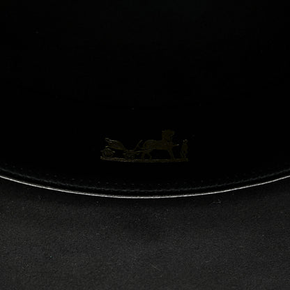 Hermes Beaver Felt Bruna Chaine d'Ancre Hat 58 Black 11 of 12