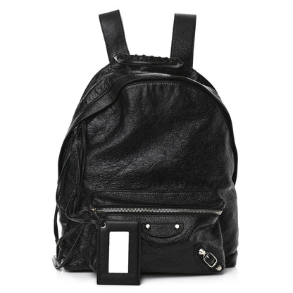Balenciaga Agneau Classic Silver Hardware Backpack Black 1 of 11
