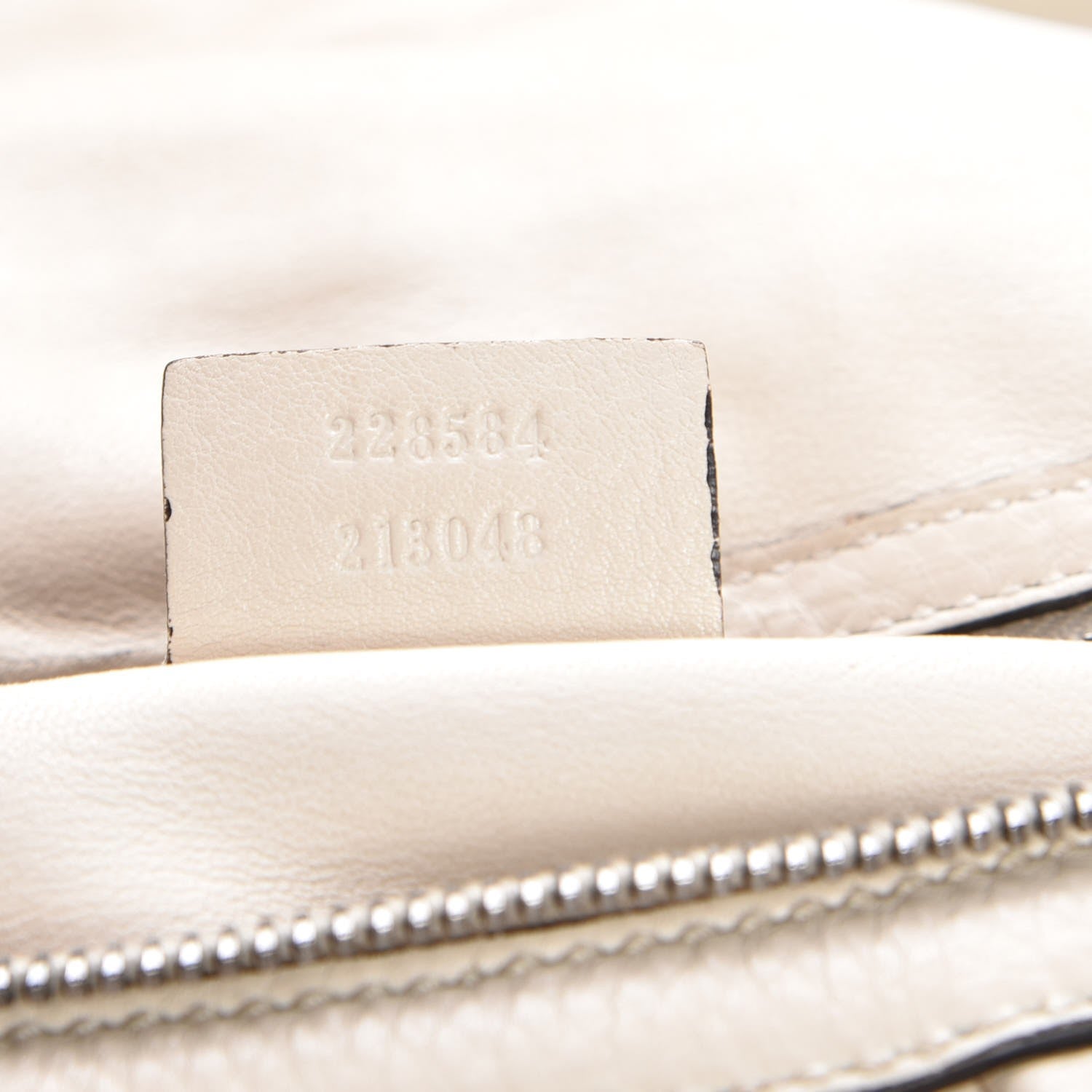 Gucci Pebbled Calfskin Medium Icon Bit Shoulder Bag Ivory 8 of 11
