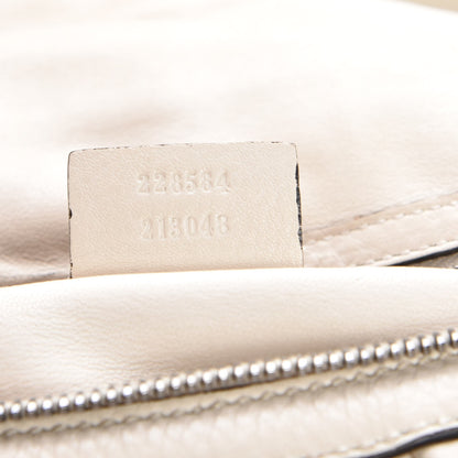 Gucci Pebbled Calfskin Medium Icon Bit Shoulder Bag Ivory 8 of 11