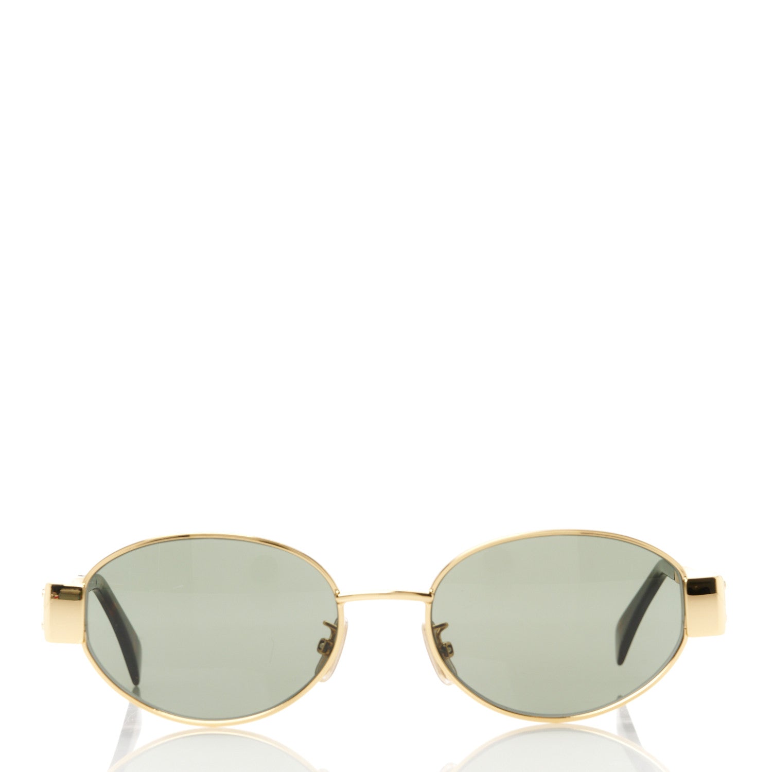 Celine Metal Triomphe 01 Sunglasses CL40235U Gold Green 2 of 8