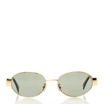 Celine Metal Triomphe 01 Sunglasses CL40235U Gold Green 2 of 8