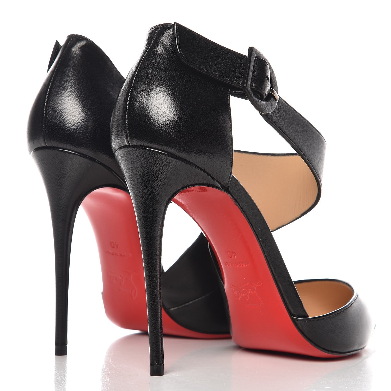 Christian Louboutin Shiny Nappa Sharpeta 100 Pumps 40 Black 4 of 10