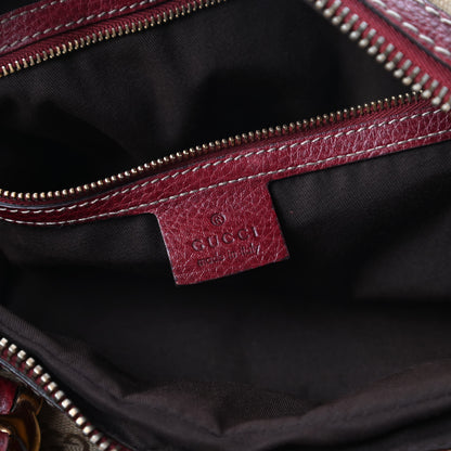 Gucci Monogram Medium Aviatrix Boston Ebony Bordeaux 8 of 10
