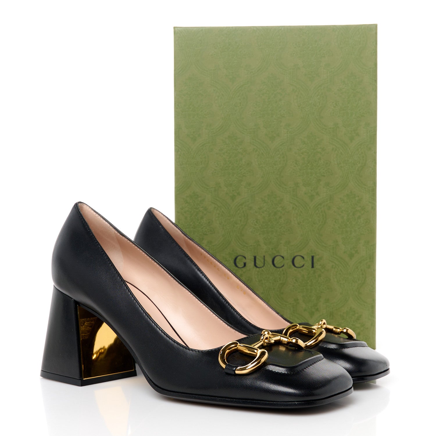 Gucci Malaga Kid Horsebit 75mm Pumps 39 Black 10 of 10