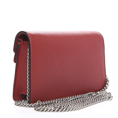 Gucci Calfskin Super Mini Dionysus Shoulder Bag Hibiscus Red 2 of 9