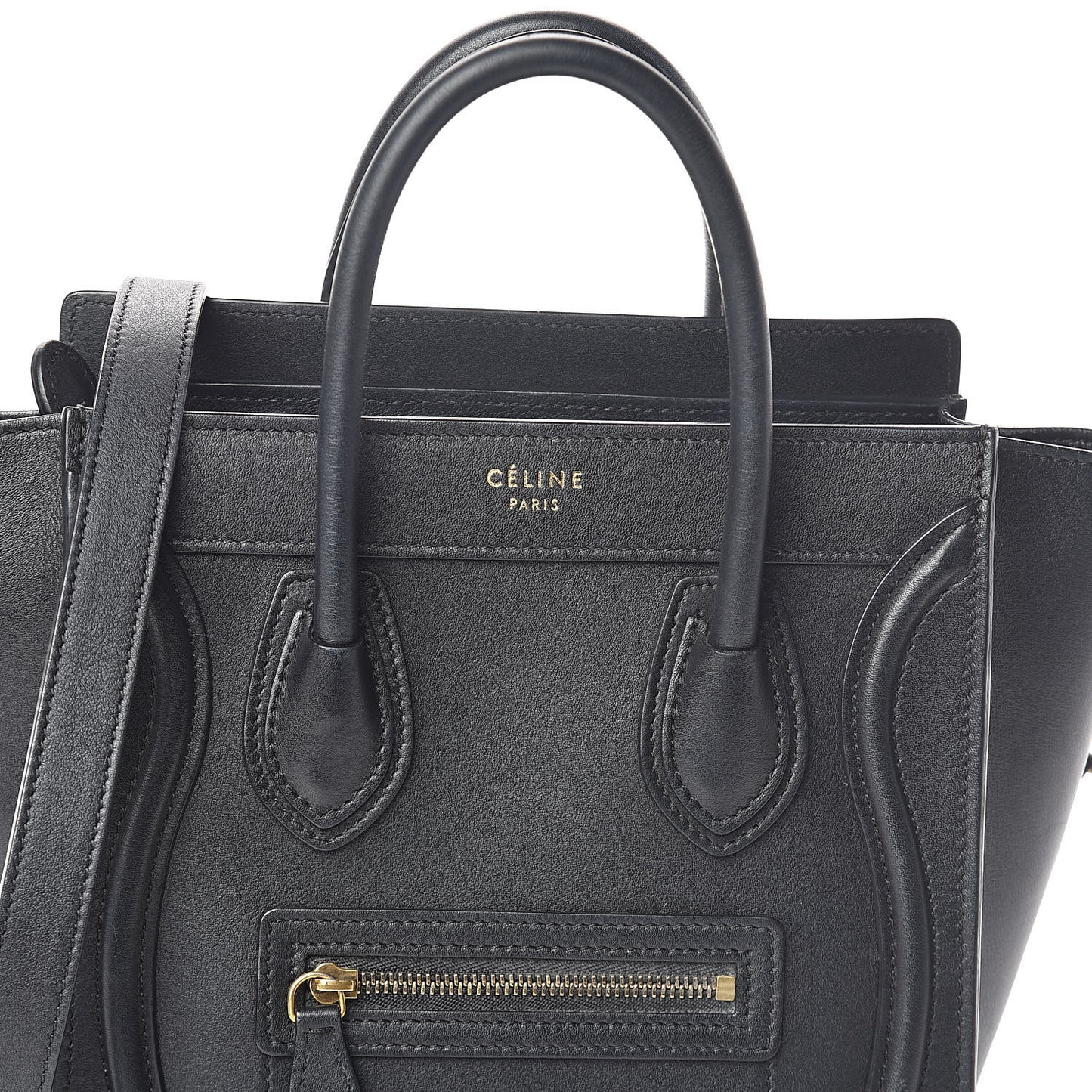 Smooth Calfskin Nano Luggage Black