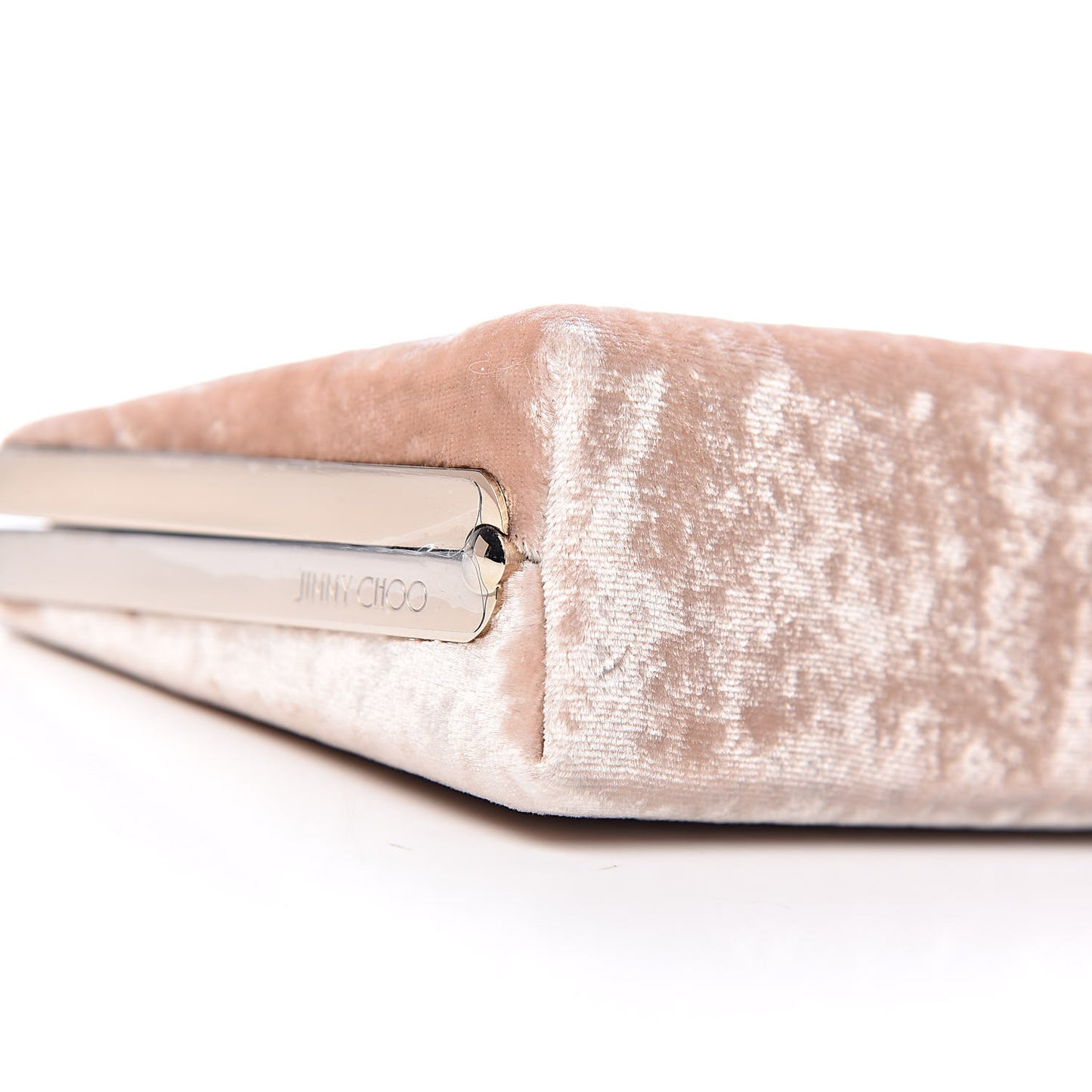Crushed Velvet Celeste Clutch Pink