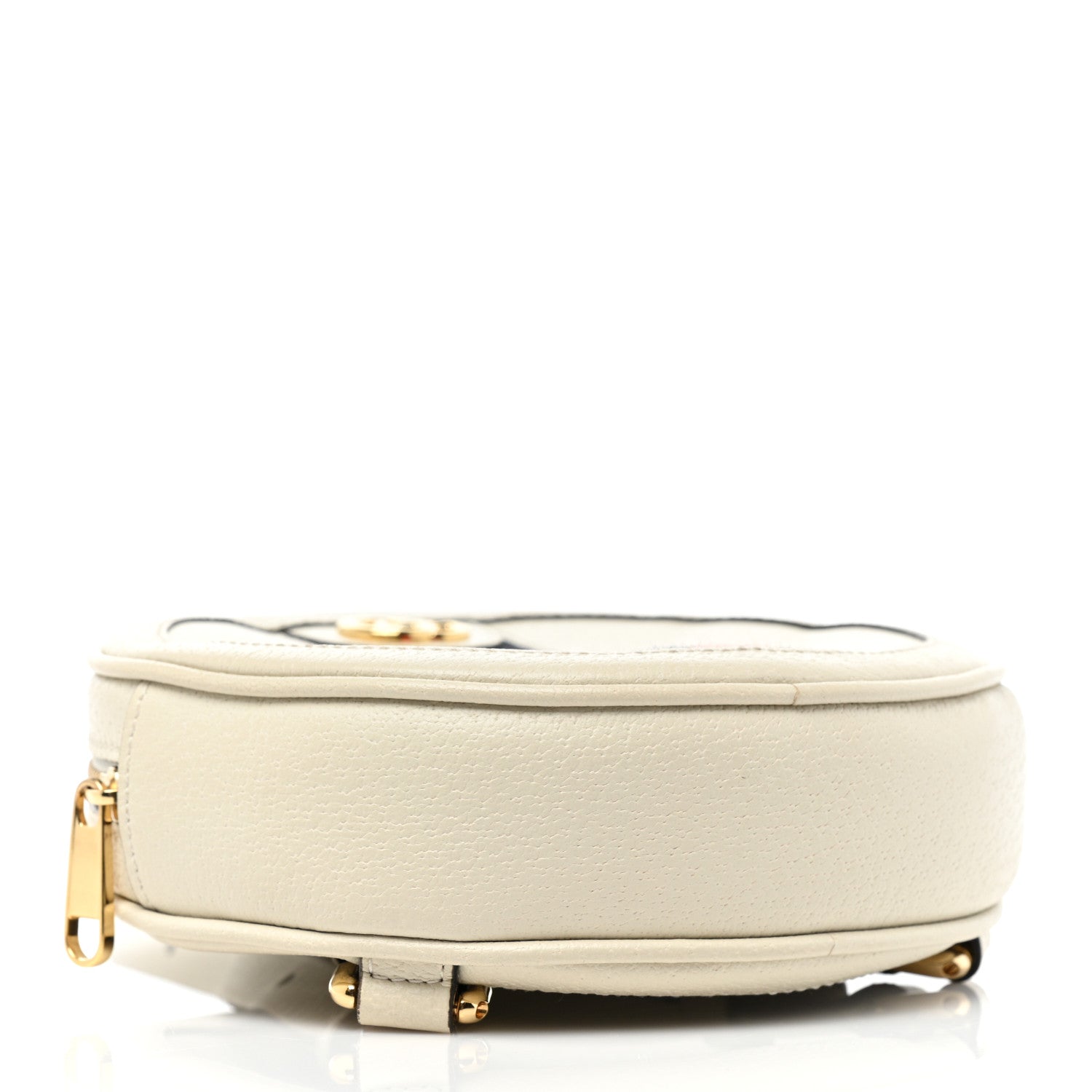 Gucci Textured Calfskin Web Mini Ophidia Round Backpack Mystic White 3 of 7