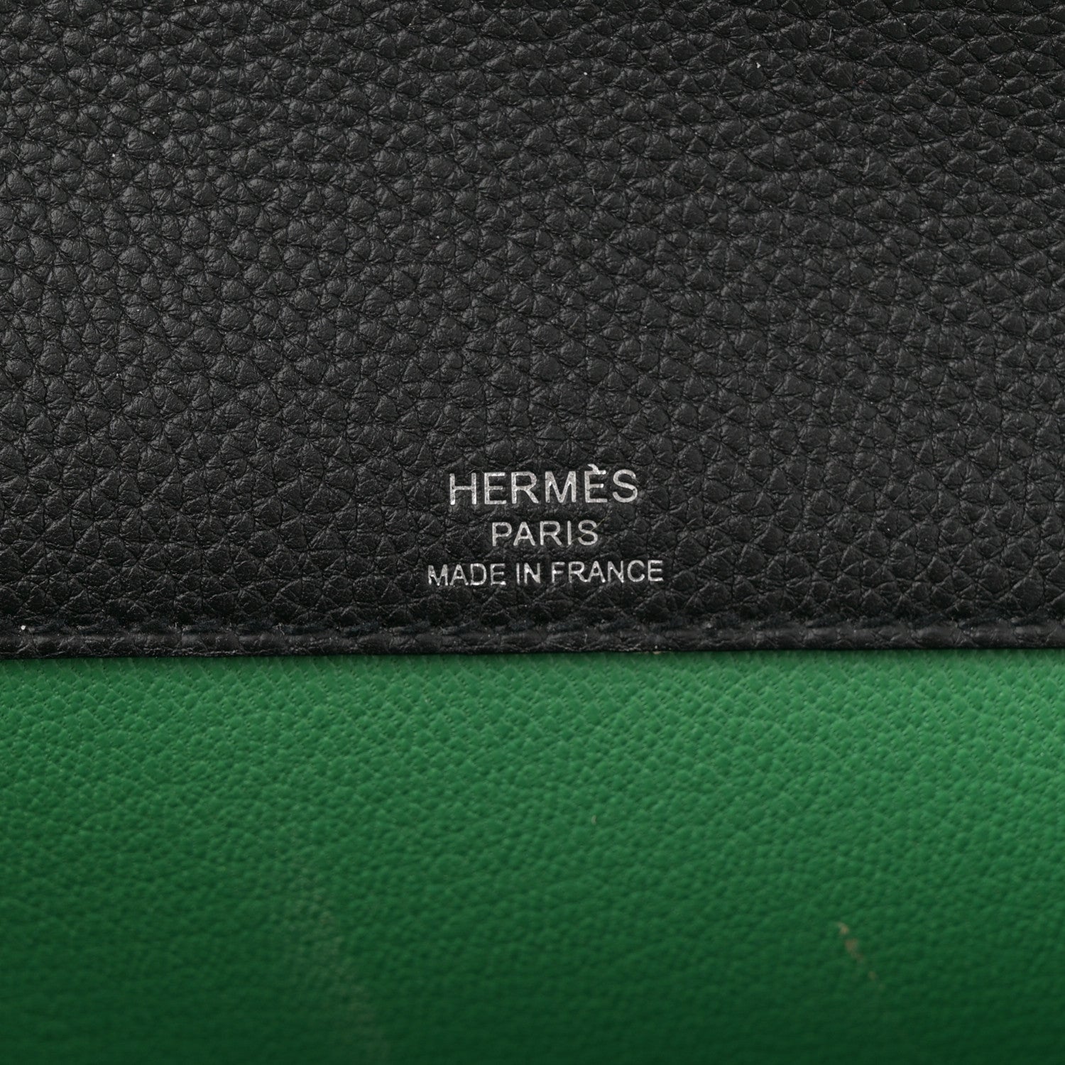 Hermes Togo Verso Kelly Depeches 25 Pouch Black Bamboo 6 of 12