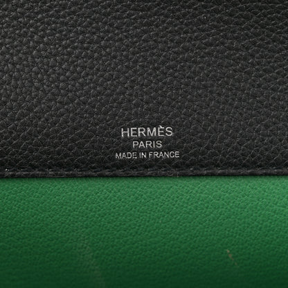 Hermes Togo Verso Kelly Depeches 25 Pouch Black Bamboo 6 of 12