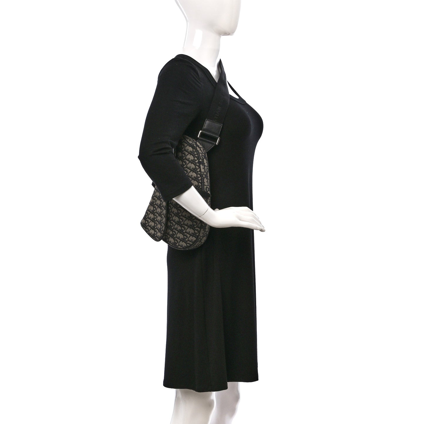 Oblique Mens Saddle Bag Blue