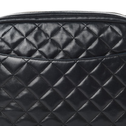 Chanel Lambskin Quilted Camera Case Black 9 of 16