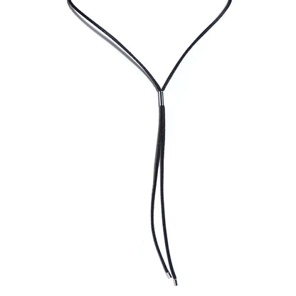 Cartier Silk 18K White Gold Cord Necklace Black 6 of 10