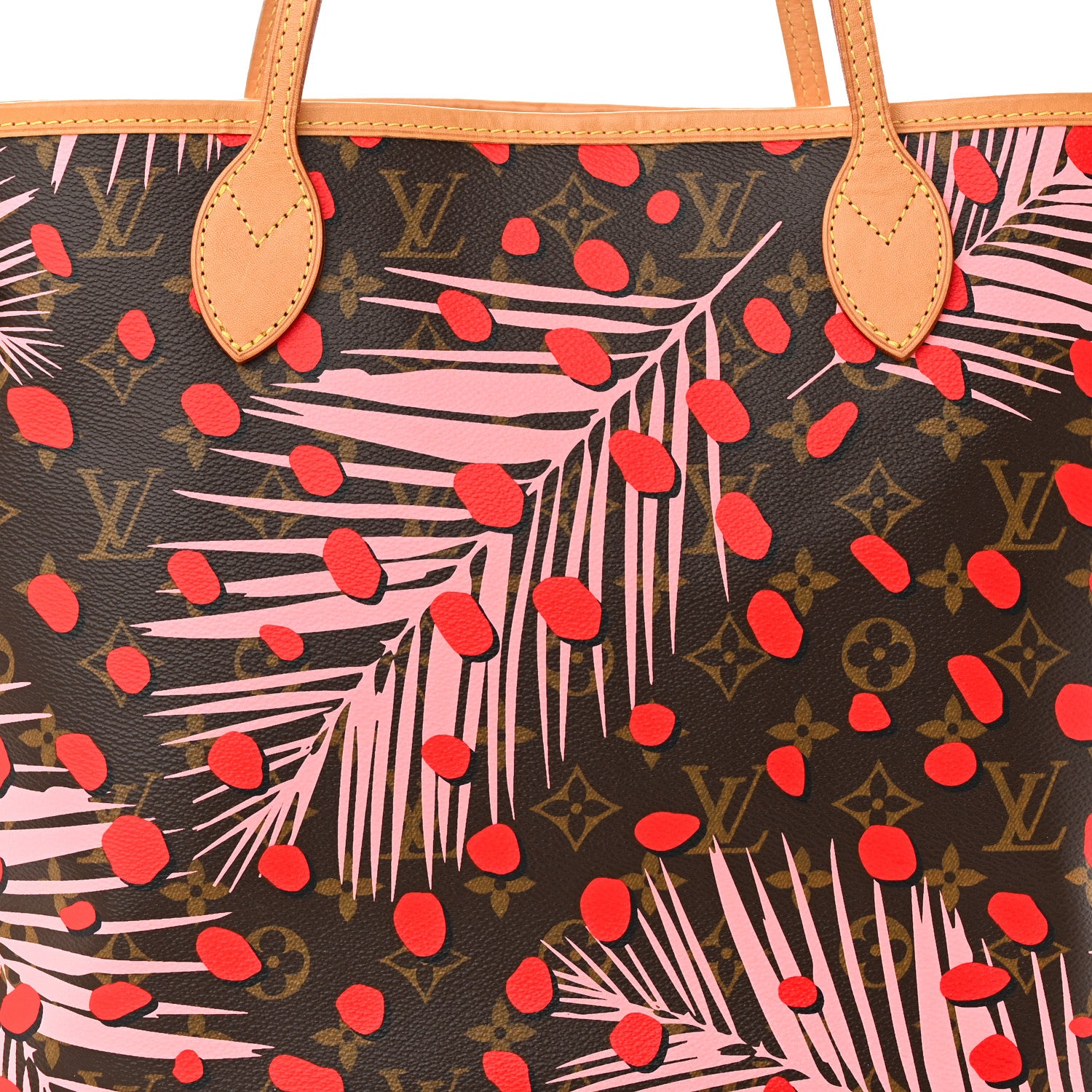 Louis Vuitton Monogram Jungle Dots Neo Neverfull MM Sugar Pink Poppy 7 of 9