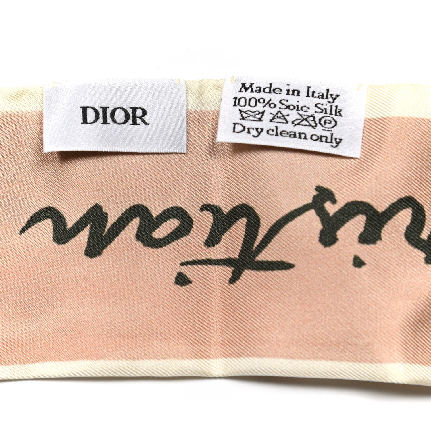 Christian Dior Silk Le Mythe De Daphne Mitzah Scarf Rose 3 of 3