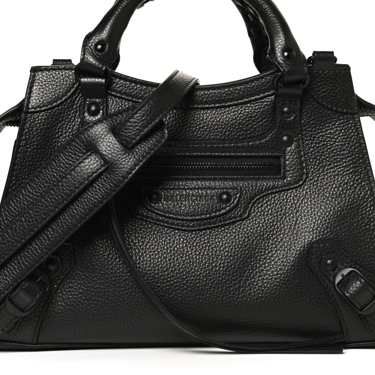 Balenciaga Grained Calfskin Neo Classic Black Hardware XS City Black 6 of 8