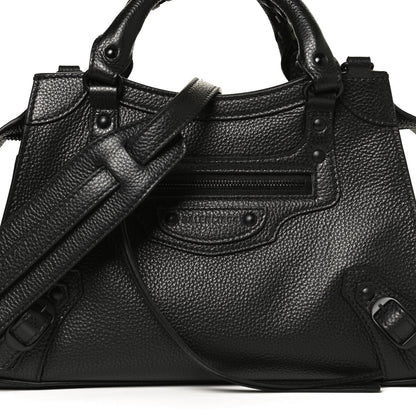 Balenciaga Grained Calfskin Neo Classic Black Hardware XS City Black 6 of 8