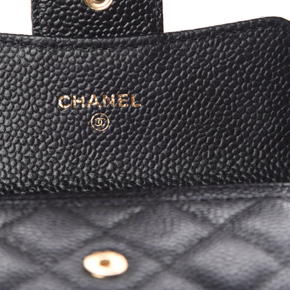 Chanel Caviar Quilted Flap Card Holder Black 6 of 9