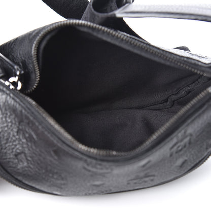 MCM Calfskin Ottomar Monogram Belt Bag Black 5 of 10