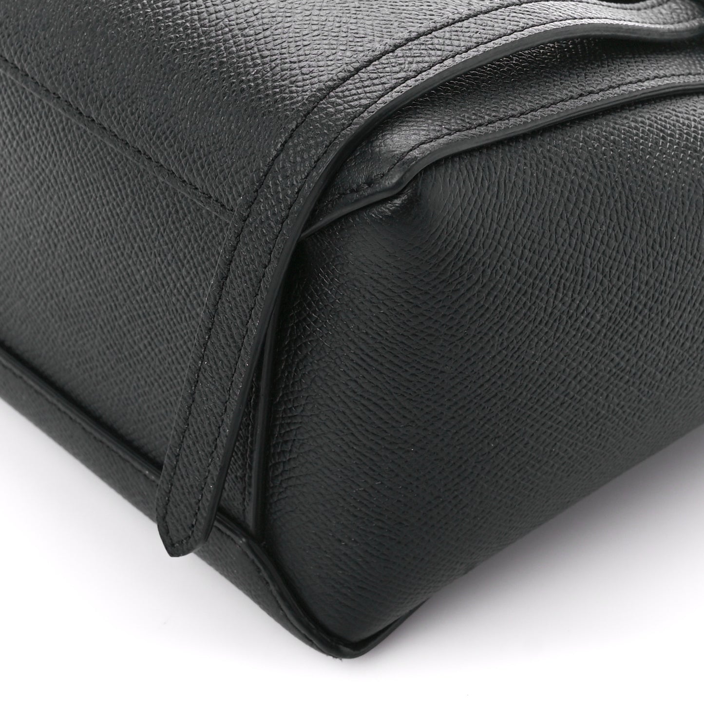 Grained Calfskin Nano Belt Bag Black