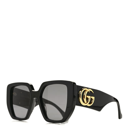 Gucci Acetate Square Frame Sunglasses GG0956S Black 1 of 8
