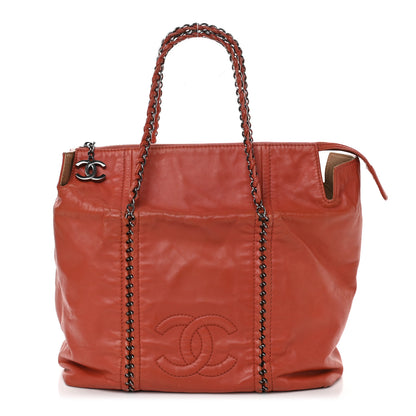 Chanel Smooth Calfskin Luxe Ligne Tote Orange 1 of 10