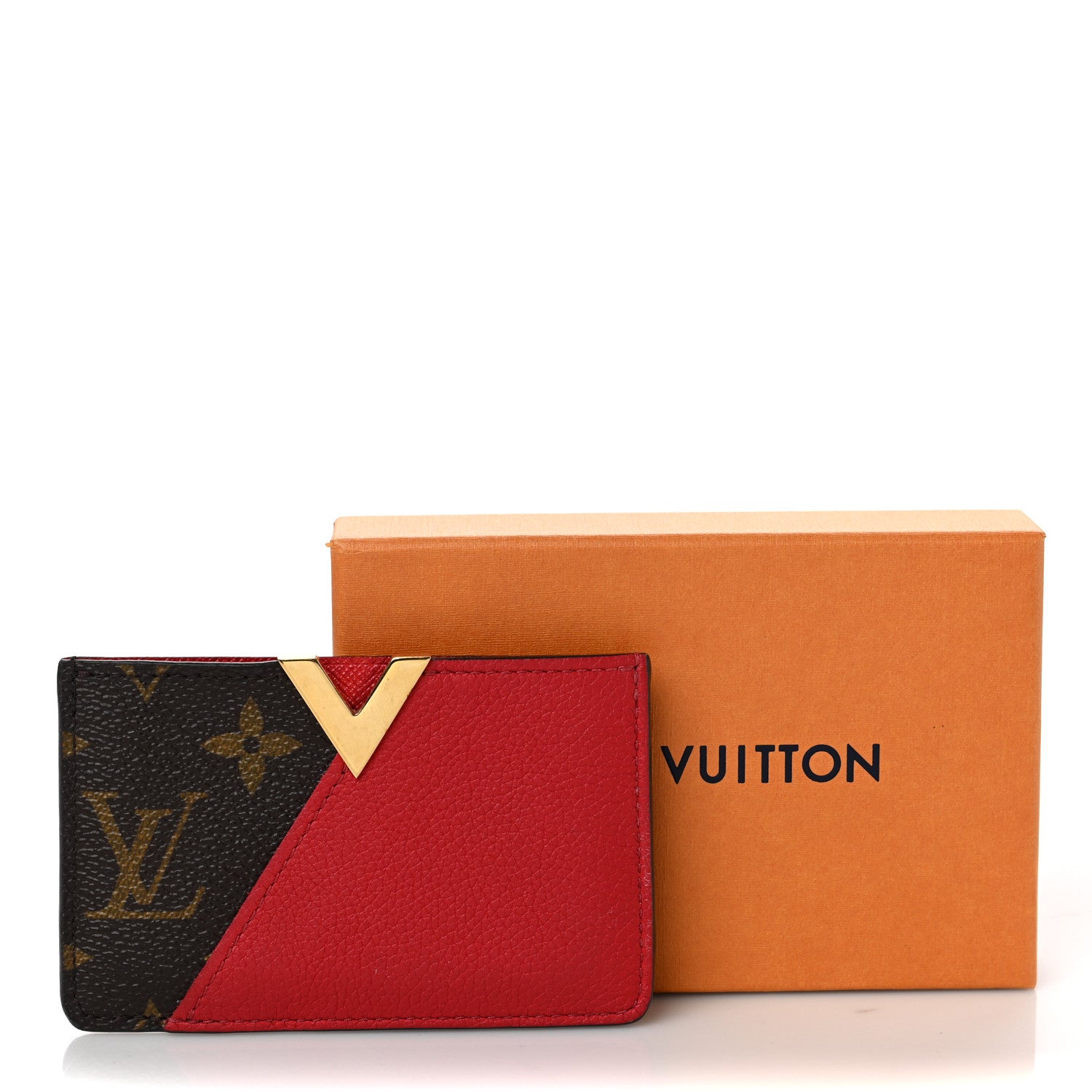Louis Vuitton Calfskin Monogram Kimono Tote Card Holder Cherry 7 of 7