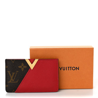 Louis Vuitton Calfskin Monogram Kimono Tote Card Holder Cherry 7 of 7
