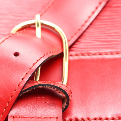 Louis Vuitton Epi Sac D'epaule Castillan Red 7 of 10