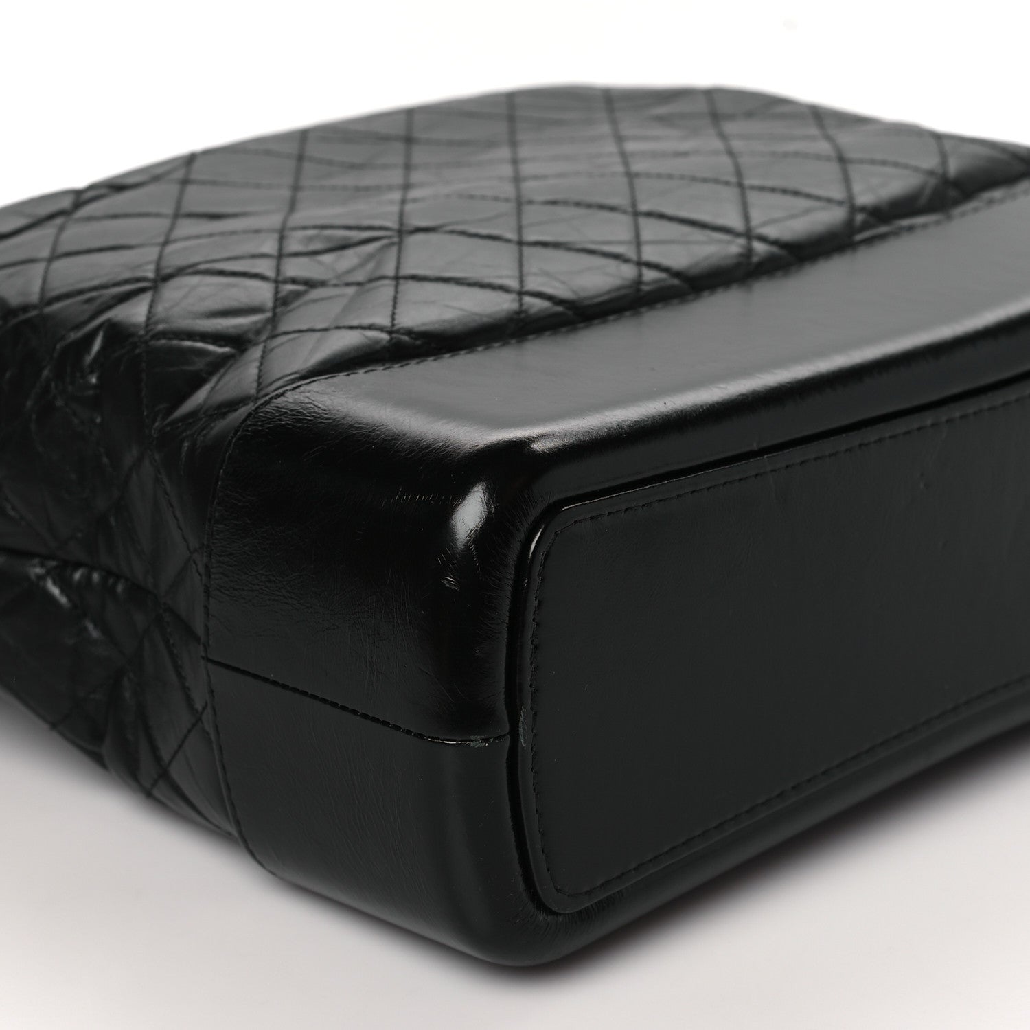 Chanel Aged Calfskin Quilted Maxi Gabrielle Hobo Black 7 of 8