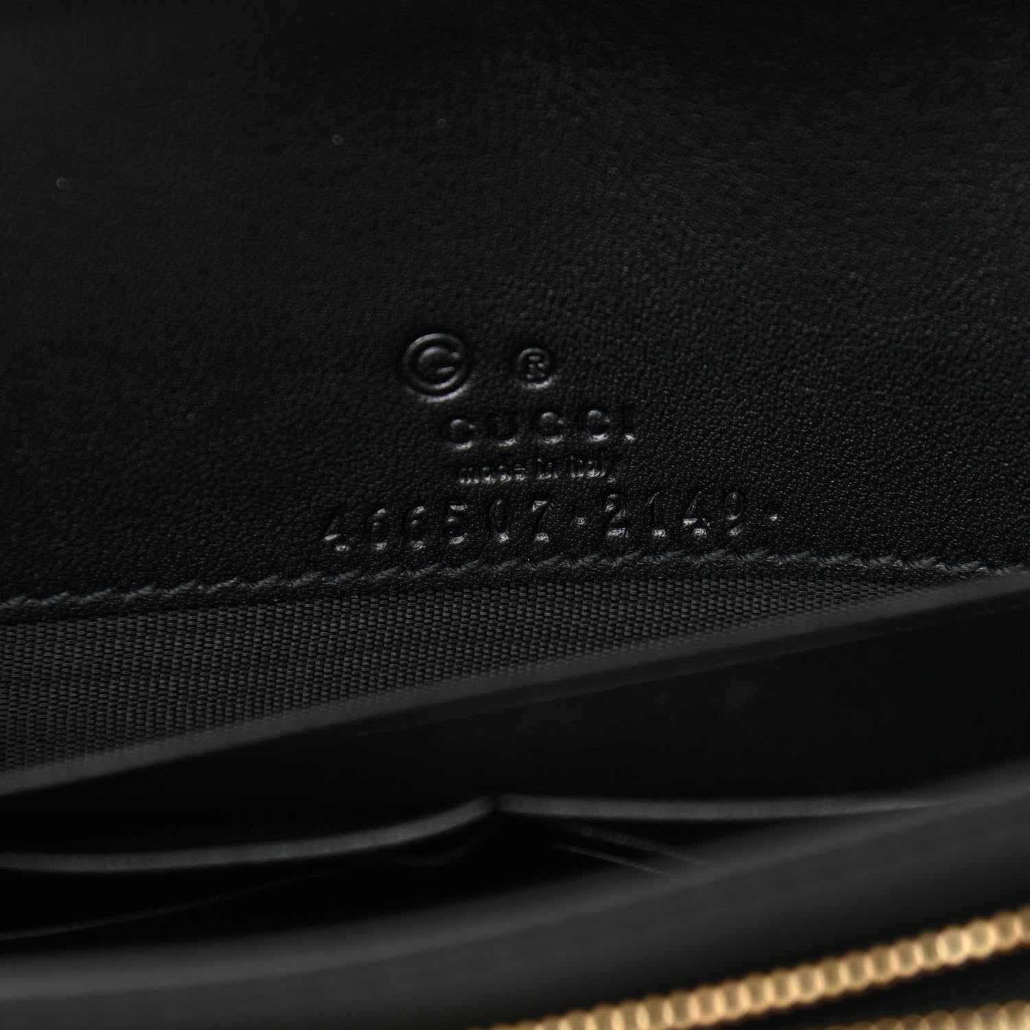 Gucci Microguccissima Crossbody Wallet Black 5 of 9