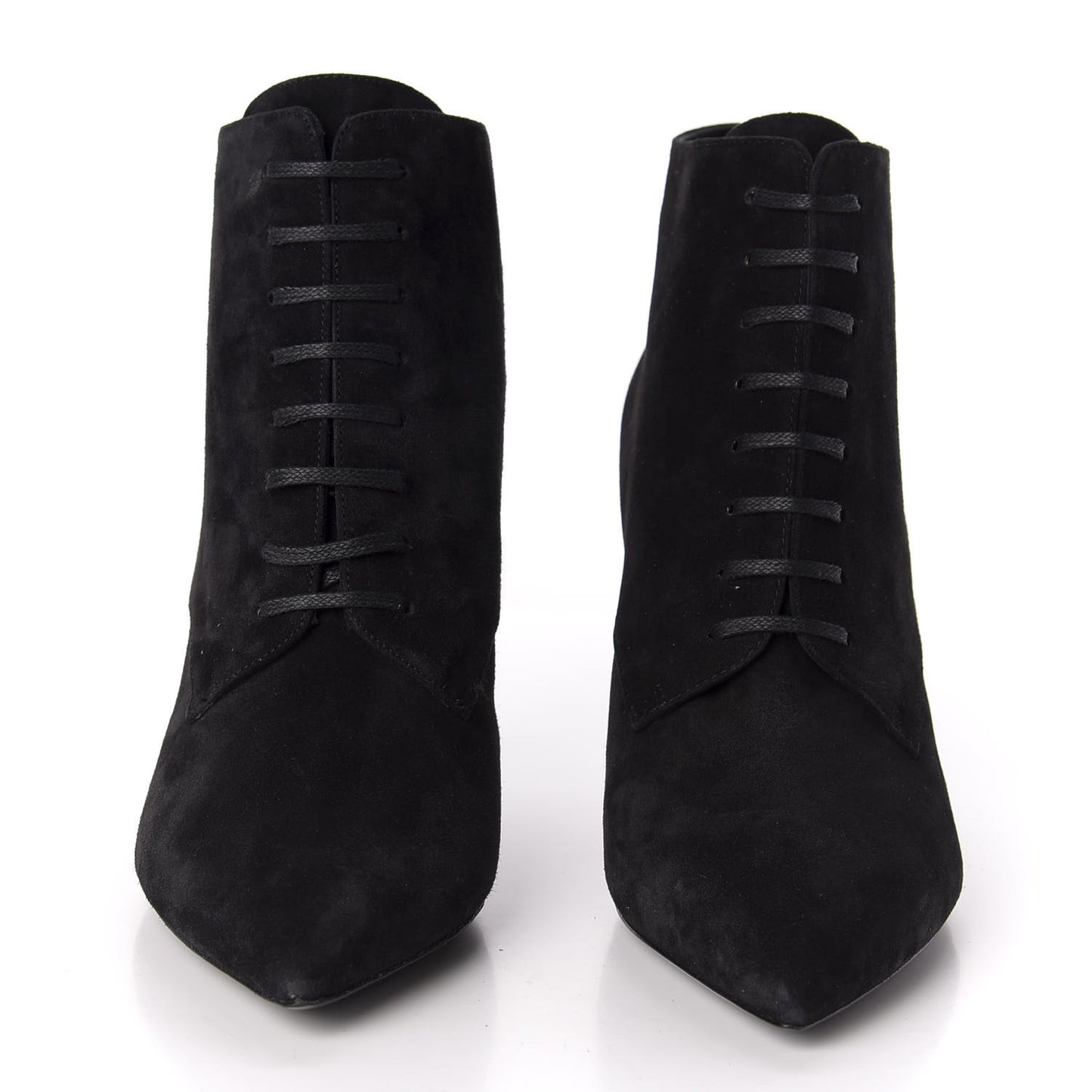 Suede Kiki Lace-Up Ankle Boot 38.5 Black