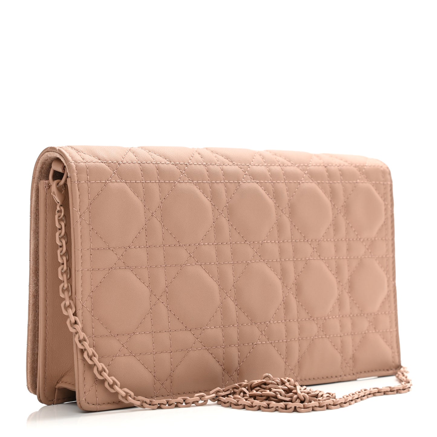 Ultra Matte Calfskin Cannage Lady Dior Clutch Fard