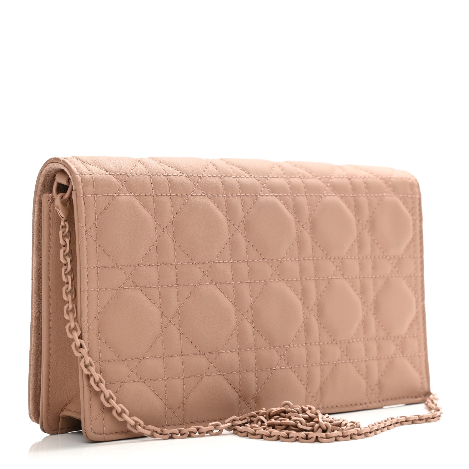 Christian Dior Ultra Matte Calfskin Cannage Lady Dior Clutch Fard 4 of 18