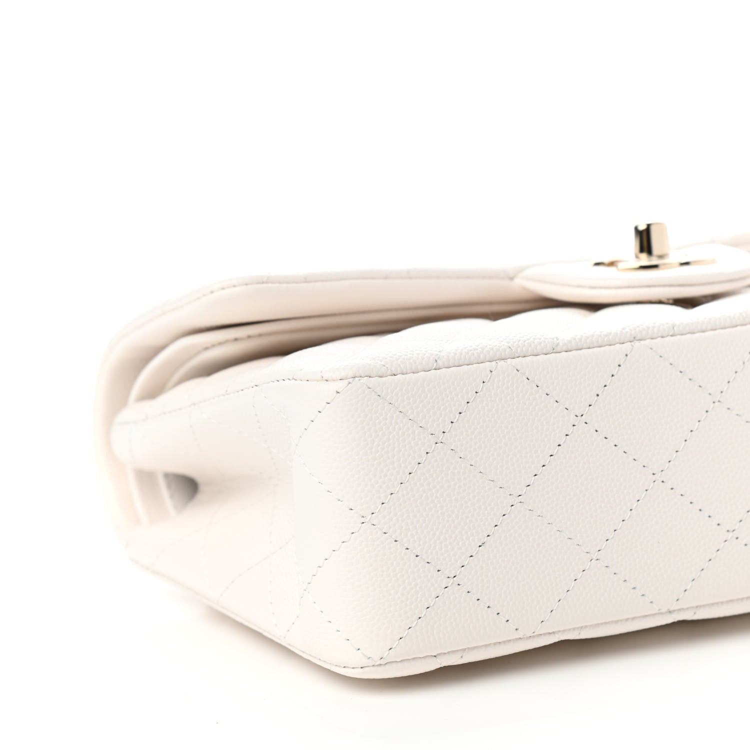 Chanel Caviar Quilted Small Double Flap White 8 of 11