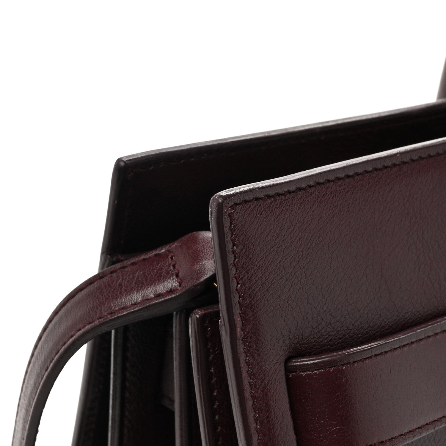 Saint Laurent Calfskin Small Sac De Jour Bordeaux 14 of 19