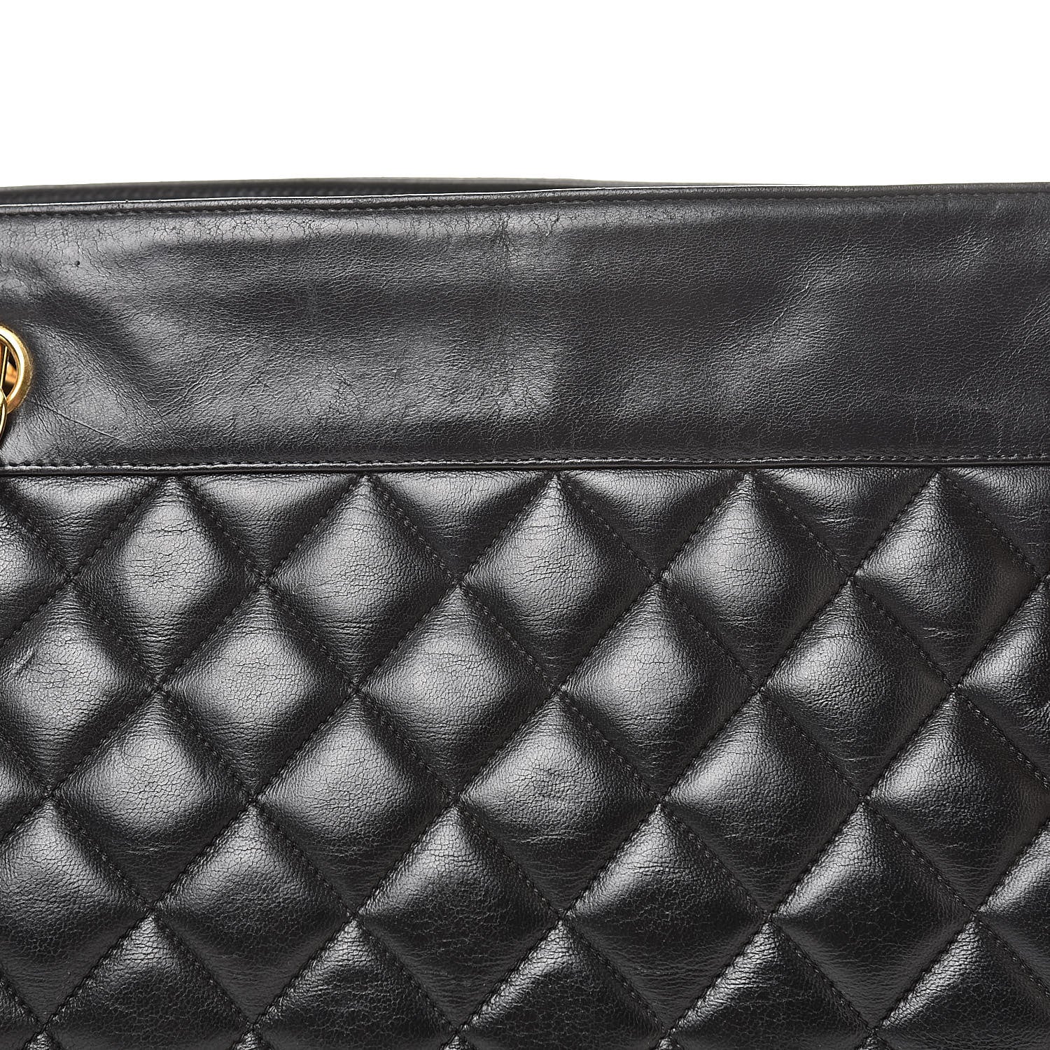 Chanel Lambskin Quilted Shoulder Bag Black 10 of 21
